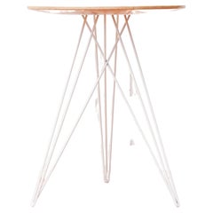 Hudson Hairpin Side Table Maple White