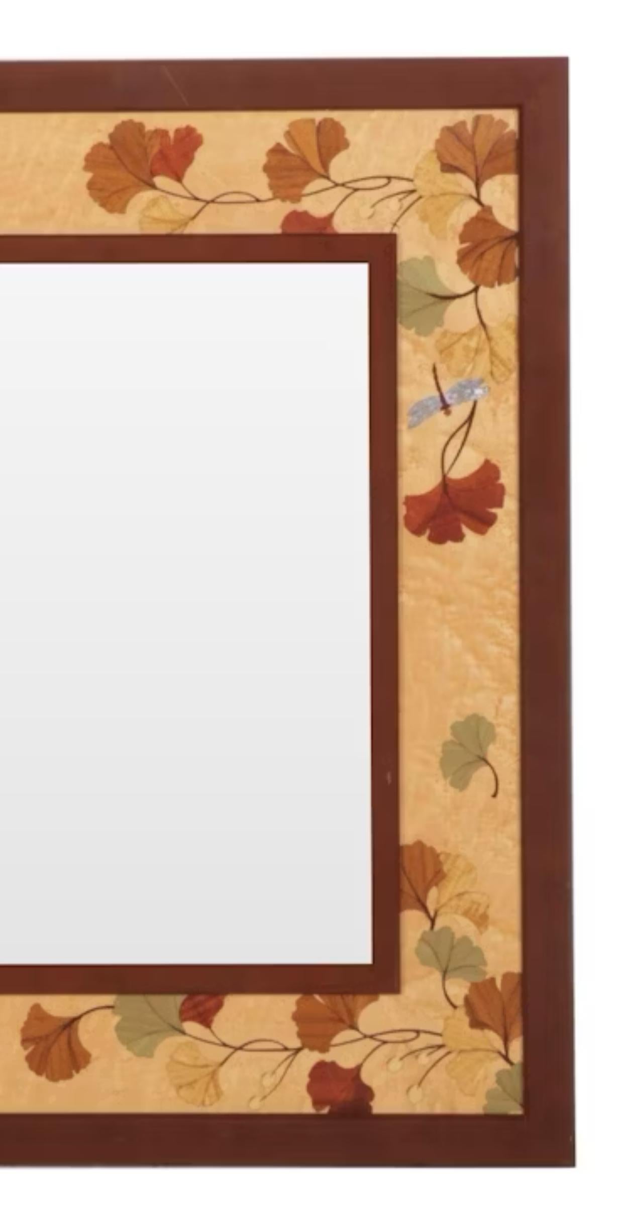 Marqueterie Specchio con intarsio del fiume Hudson 