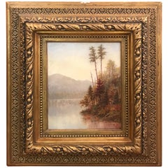Hudson River School Oil on Canvas Pastoral Scene