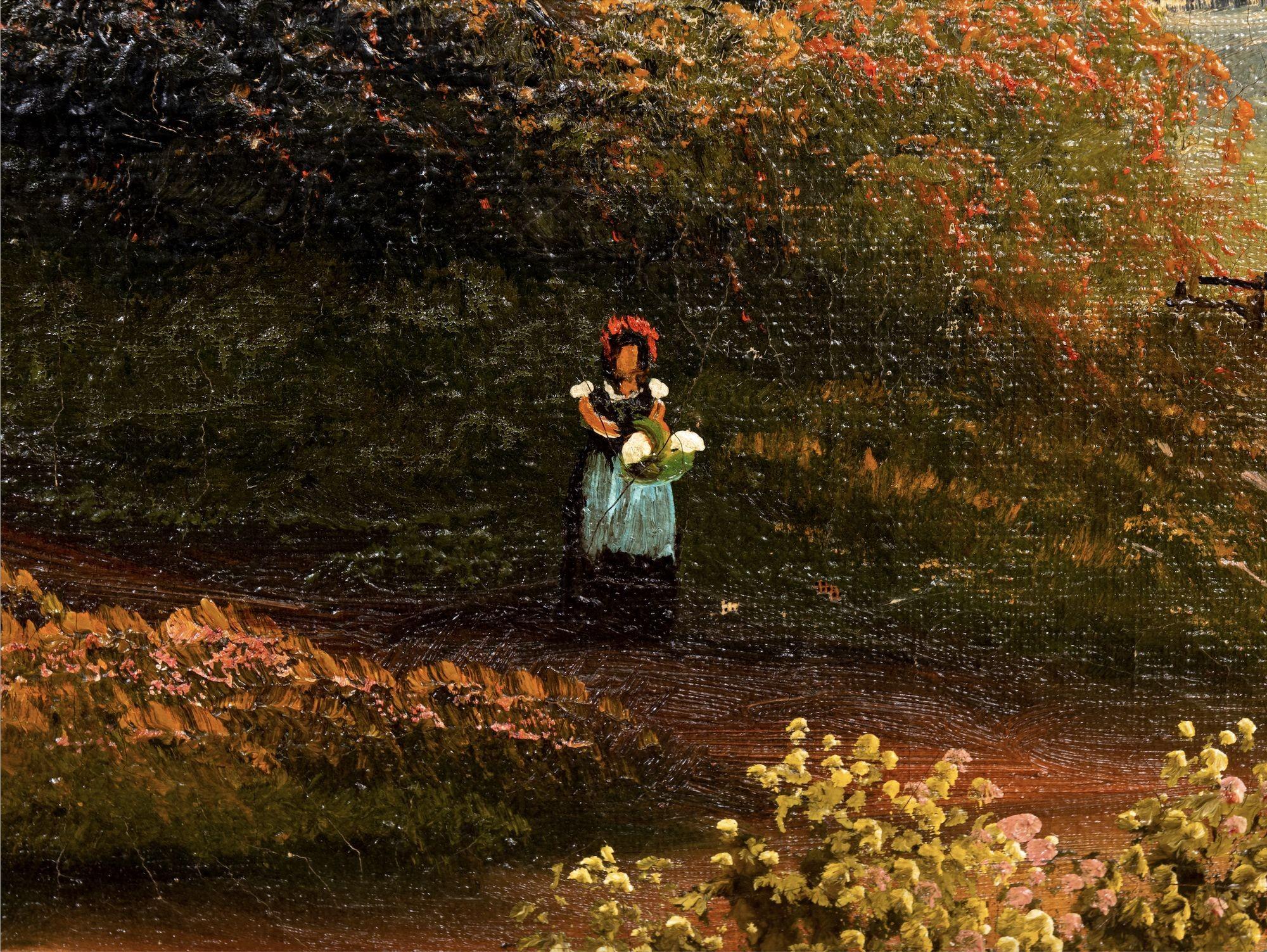 Peinture de l'école de la rivière Hudson Huile sur toile, 20e siècle en vente 1
