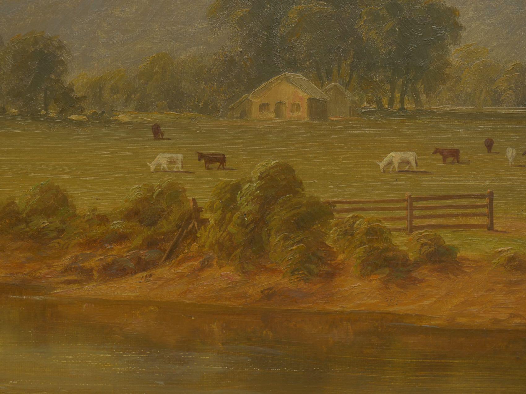 Hudson River Valley Oil Landscape Painting, 19th Century 7