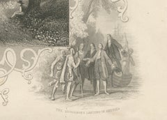 Hudson River View of Newburgh NY – Antique Engraving from c. 1850