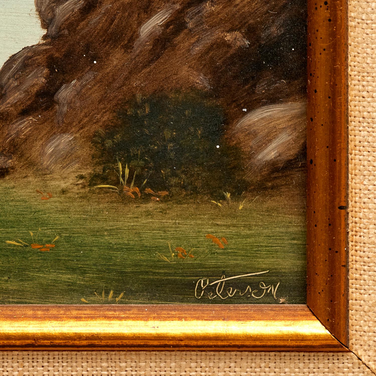 Ölgemälde einer Landschaft im Stil der Hudson-Schule, Richard Peterson (Amerikaner, geb. 1947) im Zustand „Gut“ im Angebot in Morristown, NJ