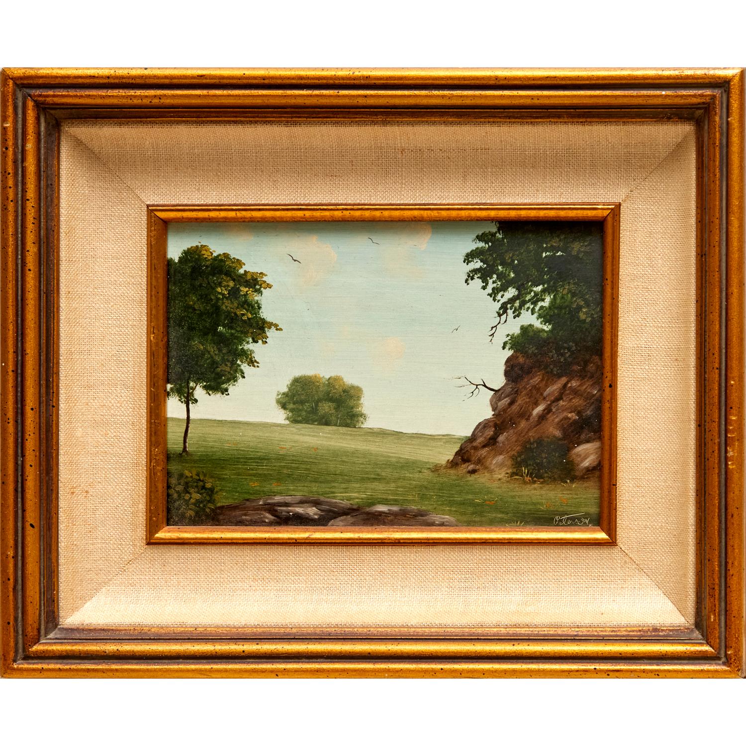 Ölgemälde einer Landschaft im Stil der Hudson-Schule, Richard Peterson (Amerikaner, geb. 1947) (Leinwand) im Angebot