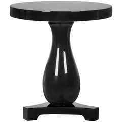 Hudson Side Table in Black Lacquered