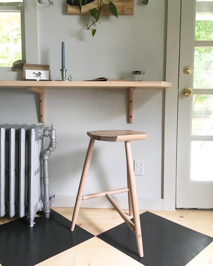 three legged counter stool
