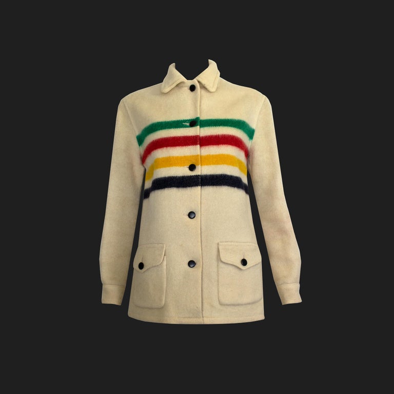 Hudson’s Bay 1960s Vintage RARE Jacket 100 Wool Made in Canada