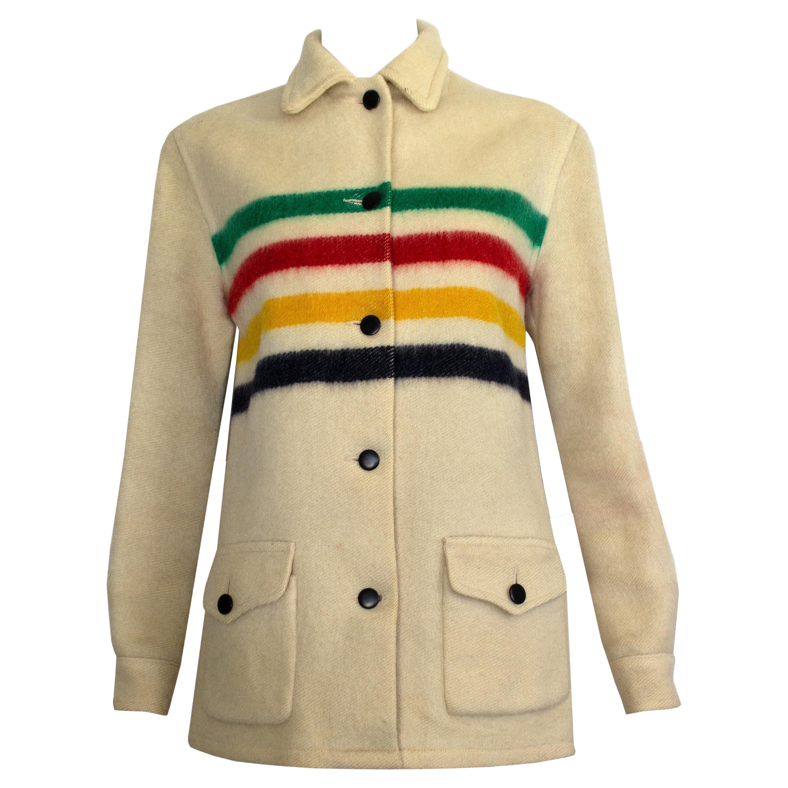 Chaqueta Hudson's Bay - 1960s Vintage - 100% Lana - Made in Canada