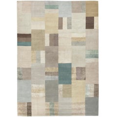 Hue Pale Hand-Knotted 10x8 Rug in Wool and Silk by Christopher Sharp