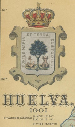 Huelva 1901: A Cartographic Presentation of Andalusia's Atlantic Frontier