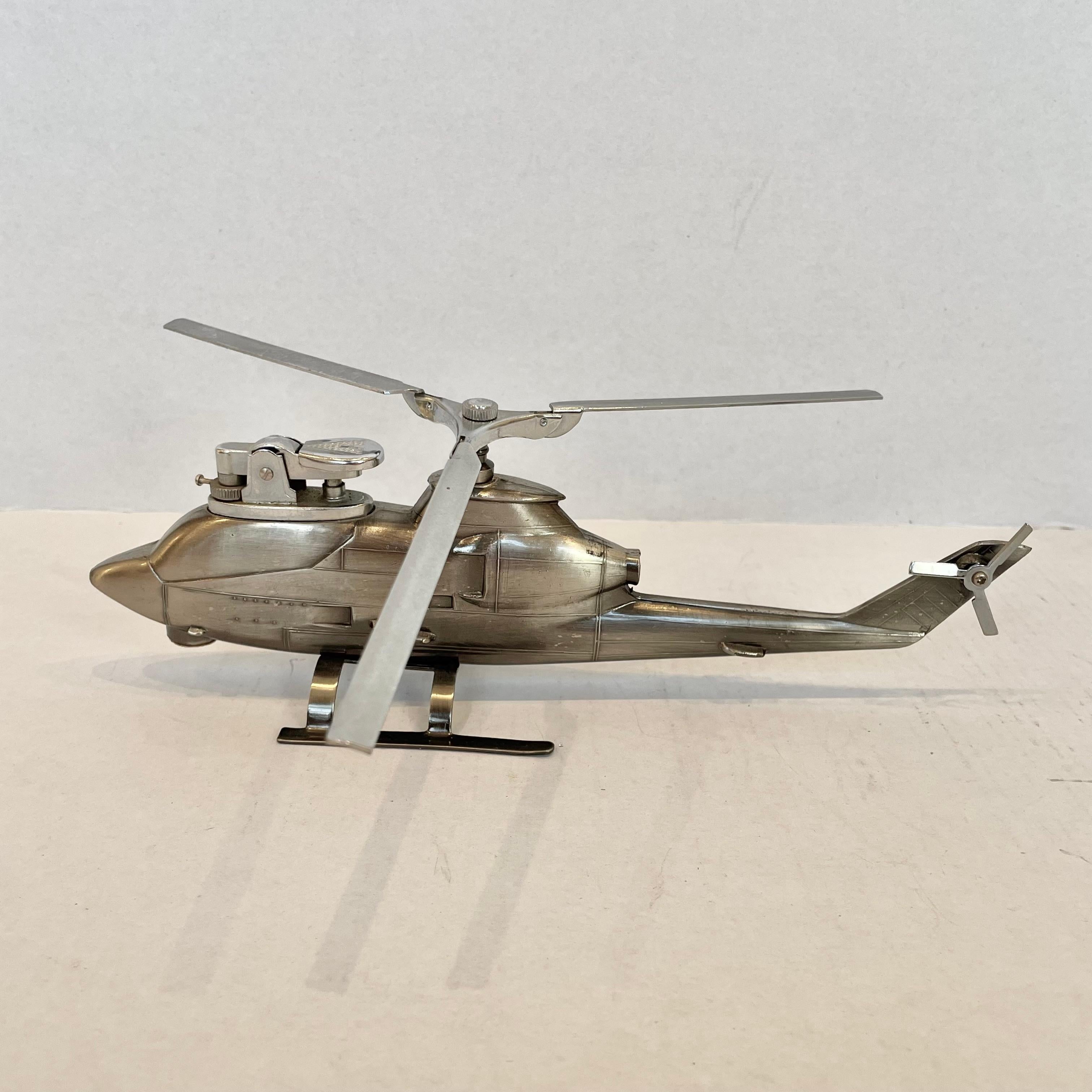 Metal Huey Cobra Helicopter Lighter, 1980s Japan