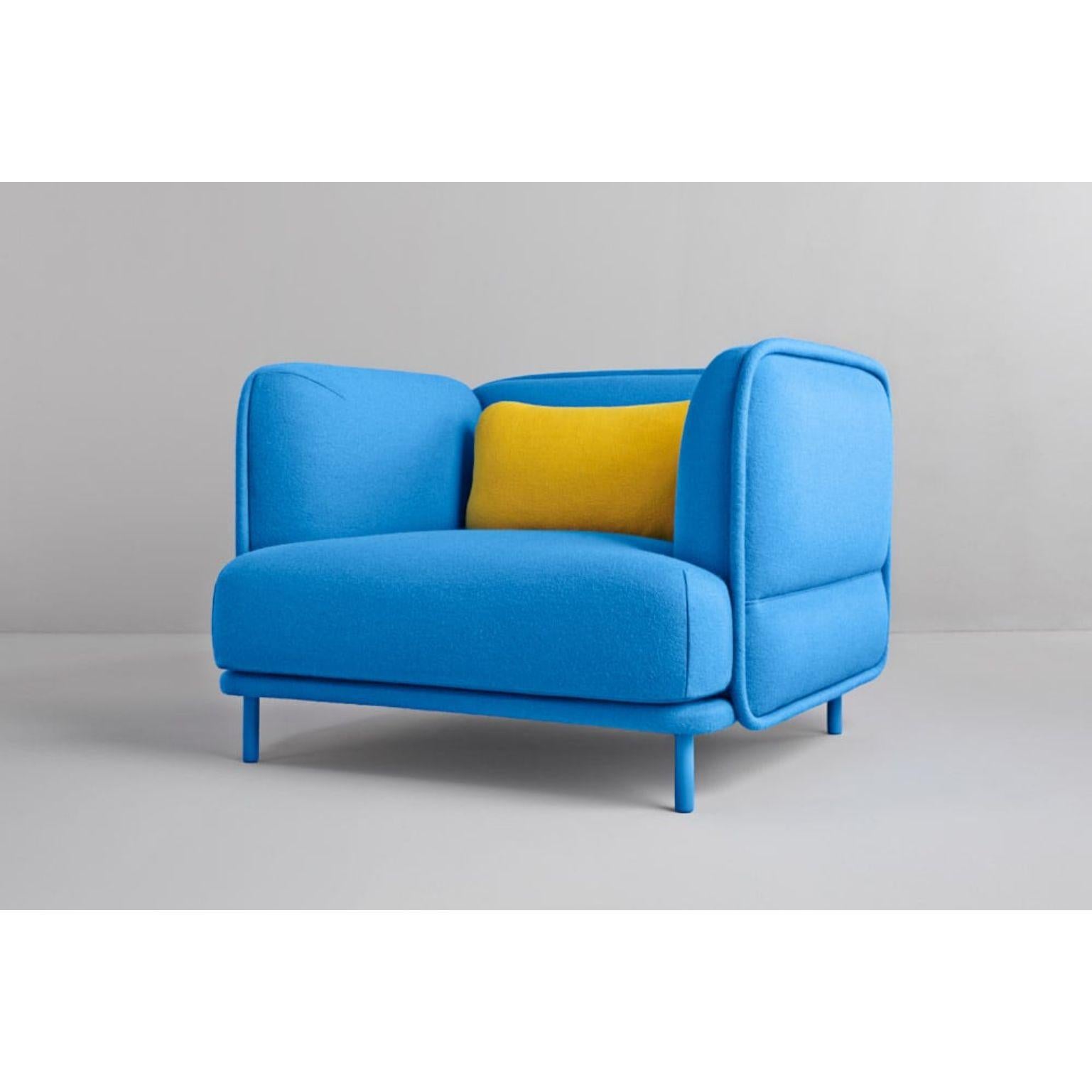Post-Modern Hug Armchair, Blue by Cristian Reyes