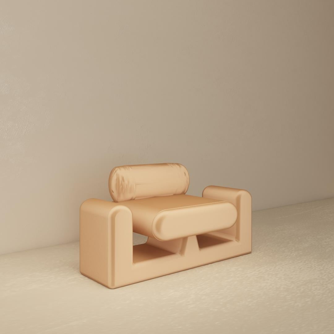 Post-Modern Hug Brown Chair by Rejo Studio