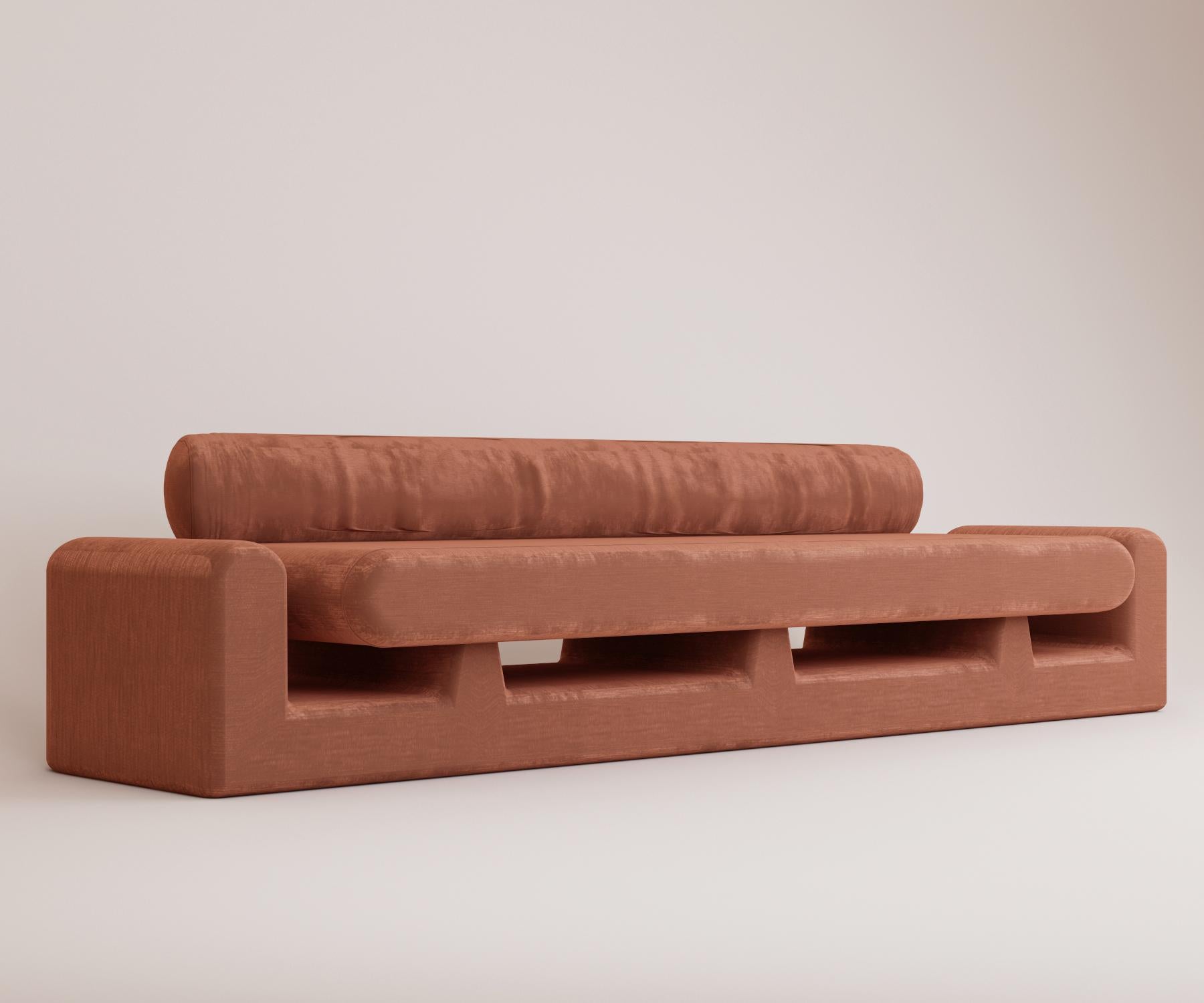 Contemporary Hug Brown Sofa by Rejo Studio For Sale
