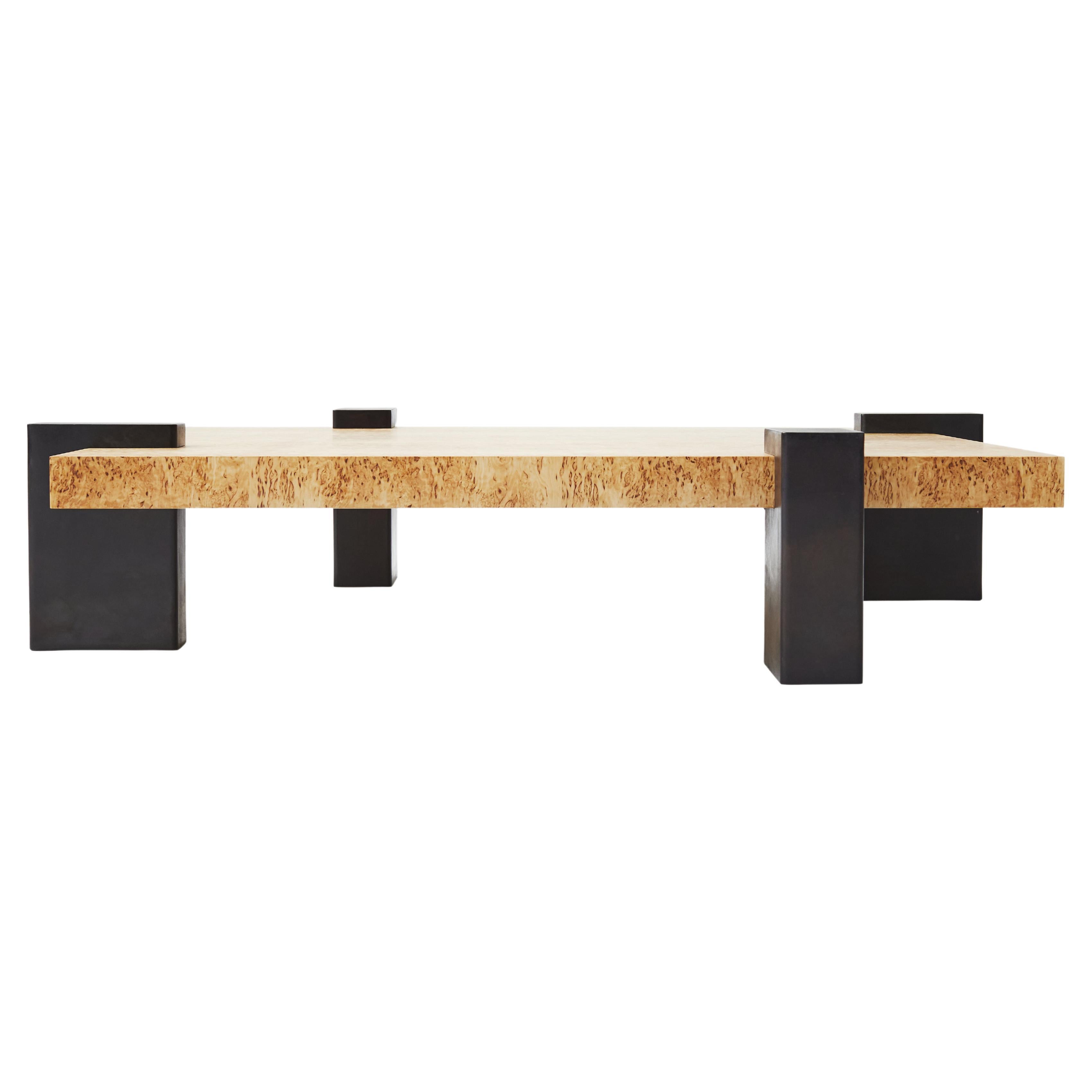 Hug Coffee Table Medium in Birch Burl by Louise Liljencrantz, Sweden For Sale