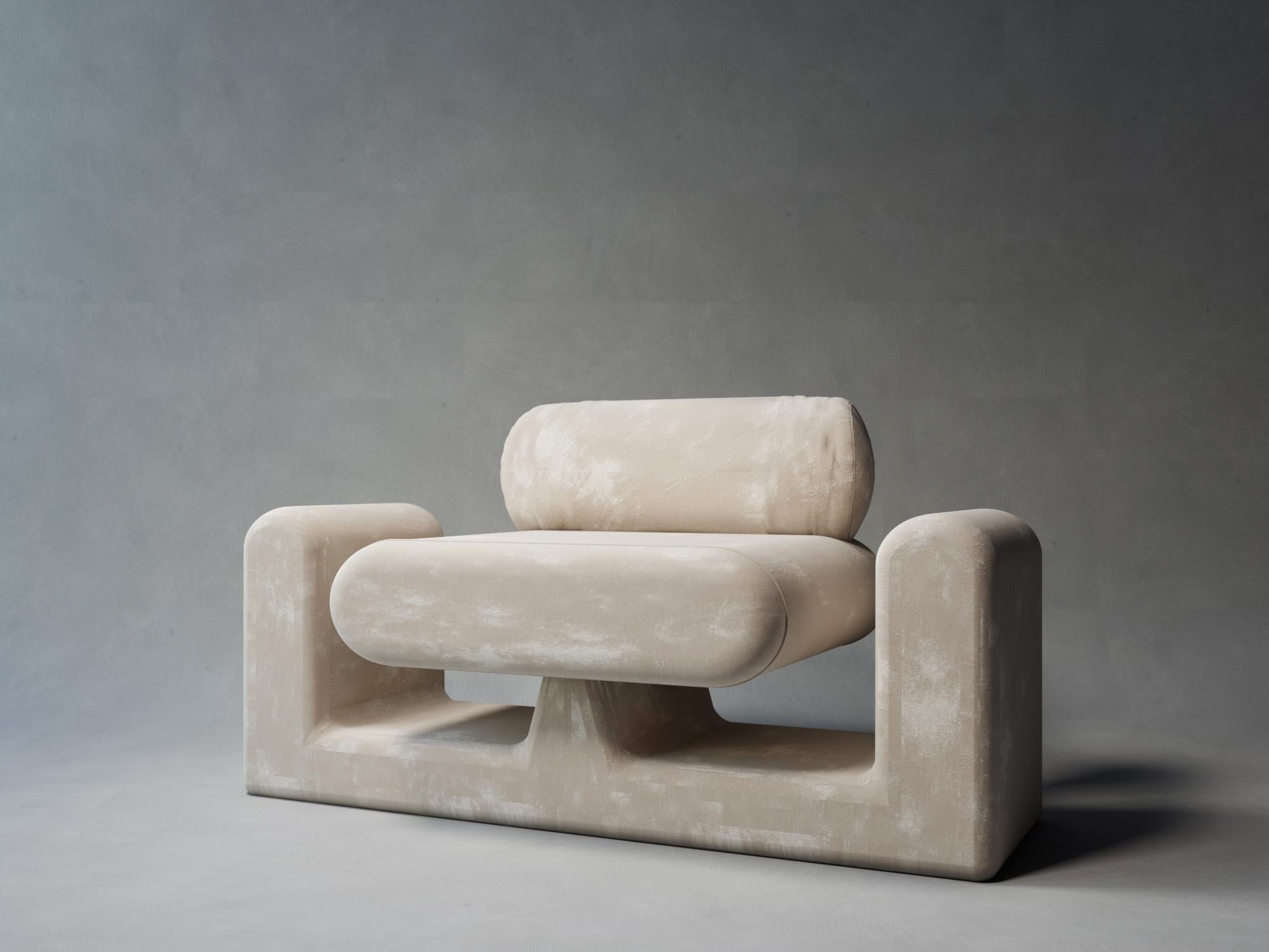 Post-Modern Hug Grey Chair by Rejo Studio For Sale
