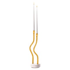 Hug of Artisans Amber Candlestick