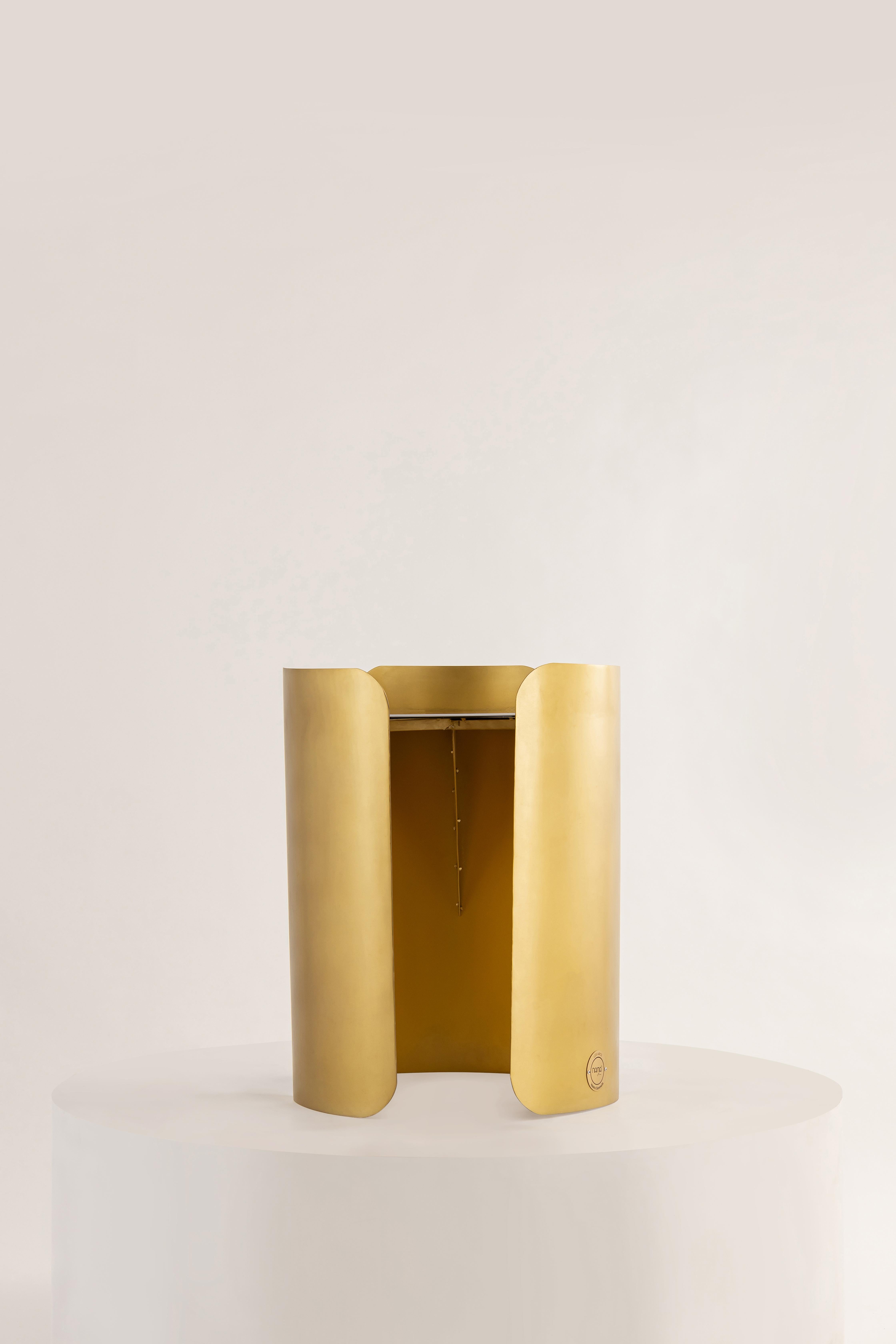 Etched Hug Side Table  by  Valerio Sommella For Sale
