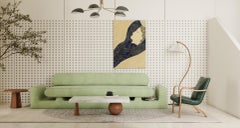 Hug Sofa Upholstered, Chubby Arms by Rejo Studio