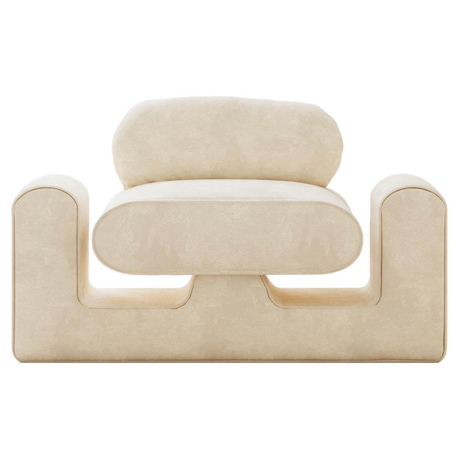 Hug White Chair by Rejo Studio For Sale