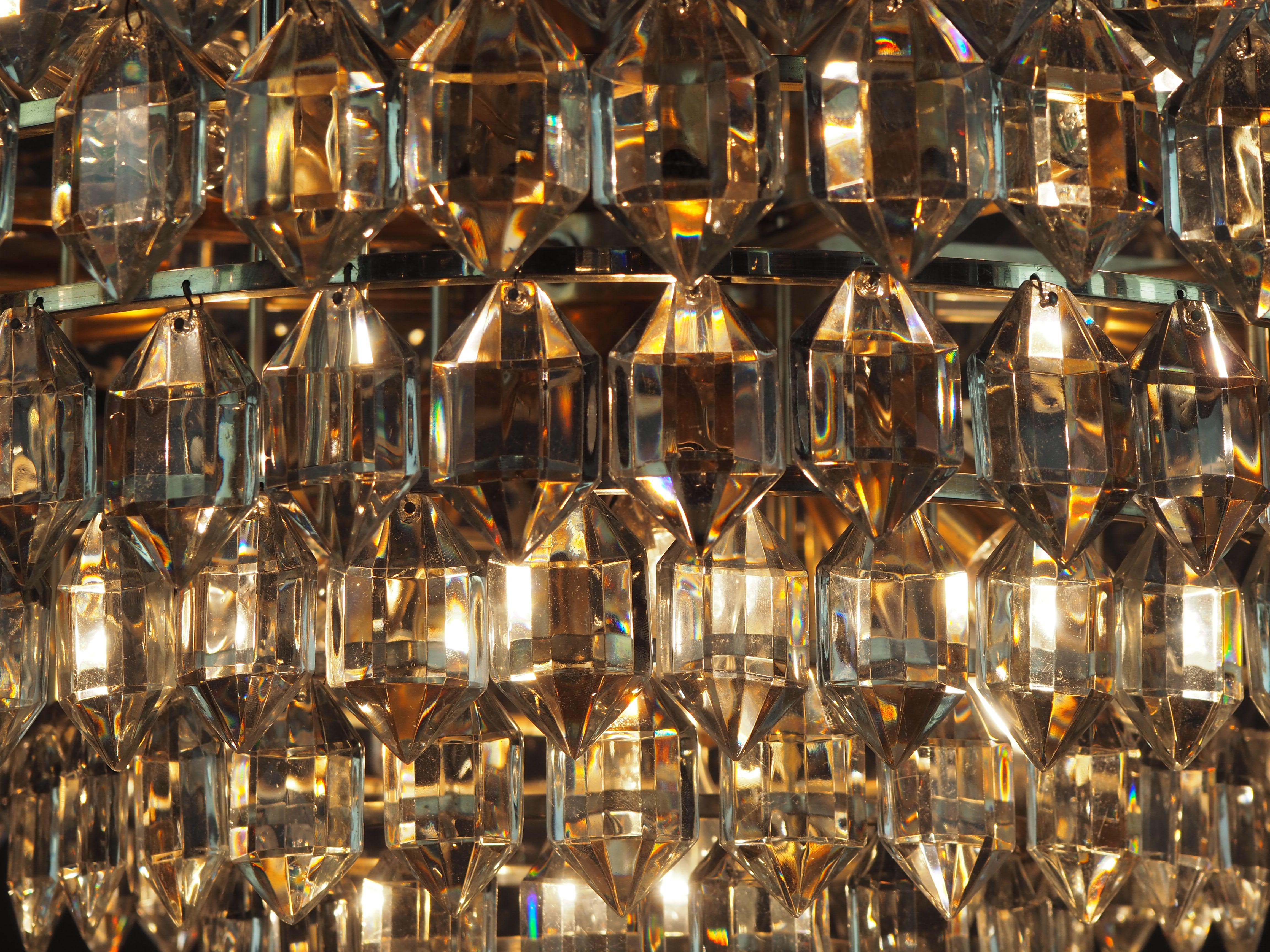 Huge 11 - Tiered, 22 Light Chandelier by Bakalowits & Sons, Vienna, circa 1960s For Sale 3