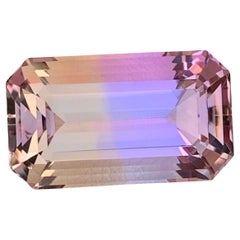 Huge 11.55 Carat Natural Loose Ametrine Emerald Shape Gem For Necklace