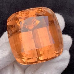 Huge 1187.50 Ct Natural Brown Orange Unheated Topaz Cushion Cut Loose Gemstone