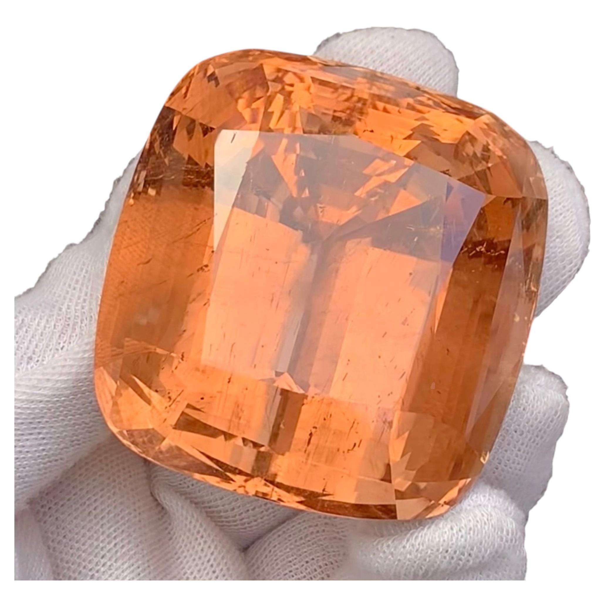 Riesige 1187,50 Ct Natürliche Braun Orange Ungeheizte Topas Cushion Cut Lose Edelstein
