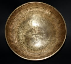 Giant Tibetan Singing Bowl Garland Lotus 12"