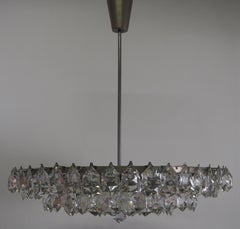 Huge 15-Light Crystal Chandelier by Bakalowits & Sons, Vienna, circa 1960s