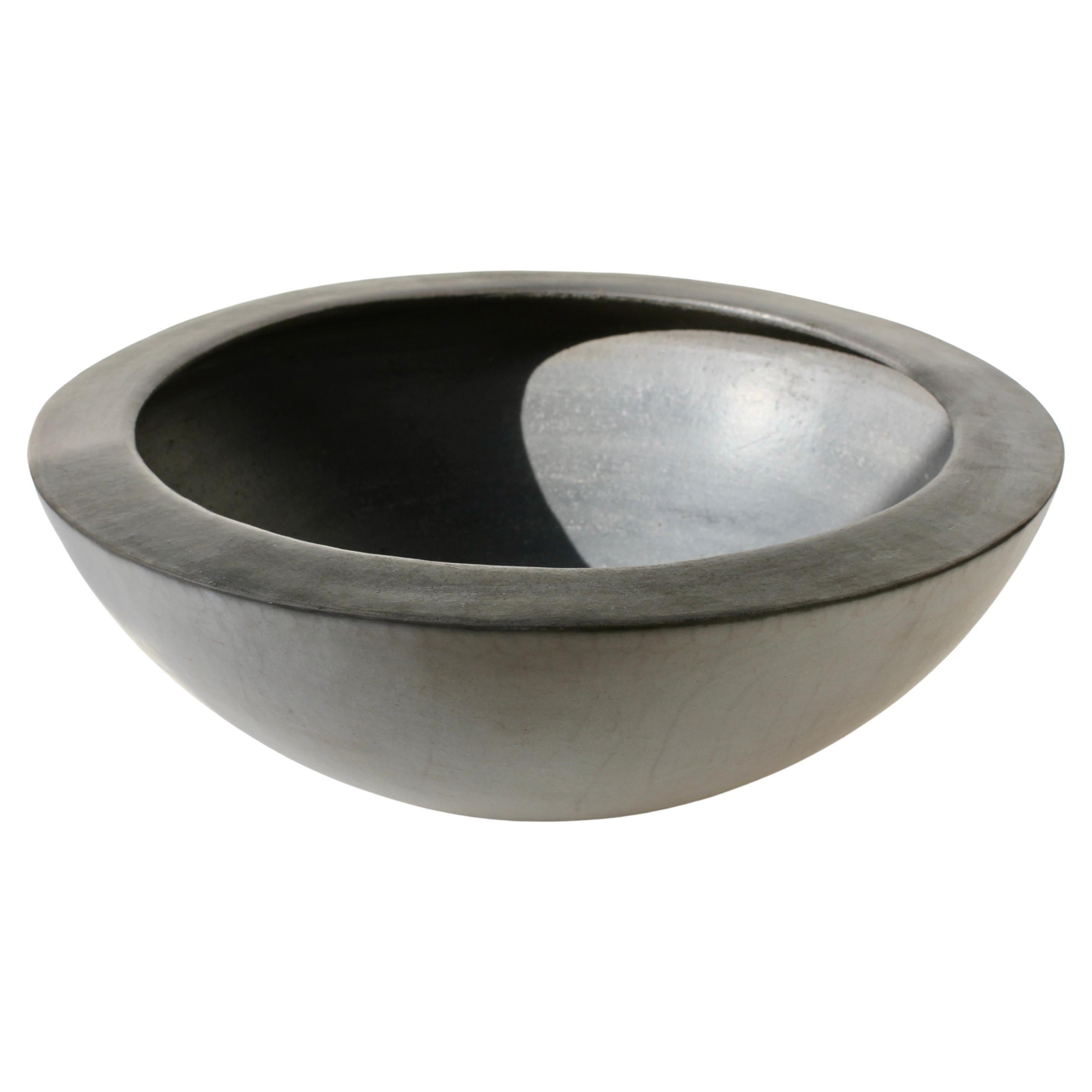Huge 16" 40cm Signed Art Studio Pottery Bowl by Angelika Jansen-Meints 2005 For Sale