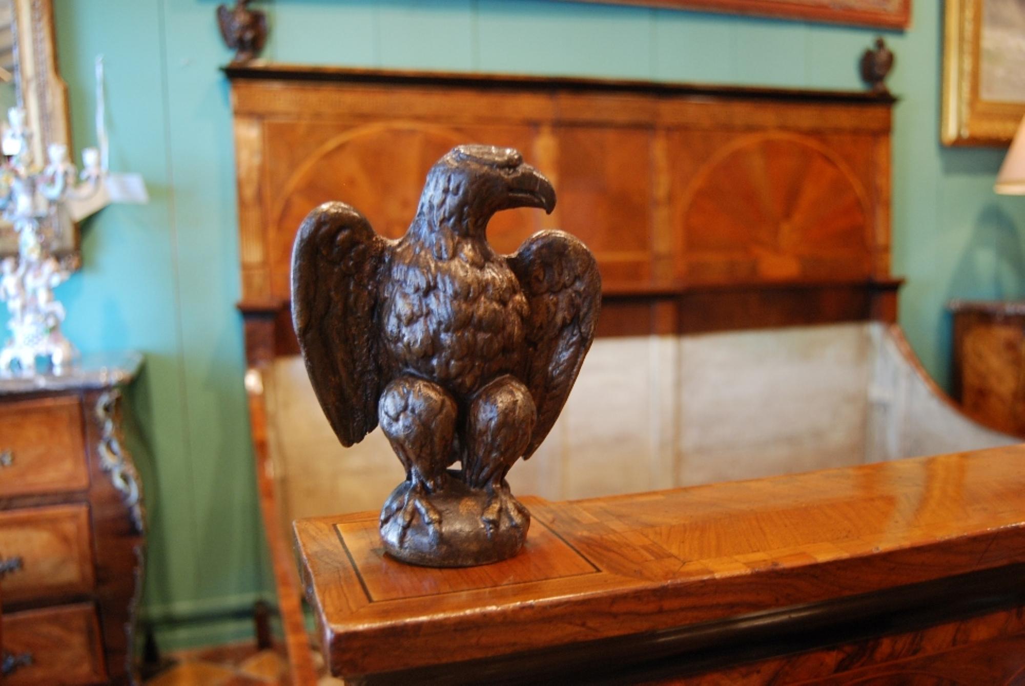 Huge 18th C. Venetian Larger Then California King Bed Crest Finials Panel Board en vente 7