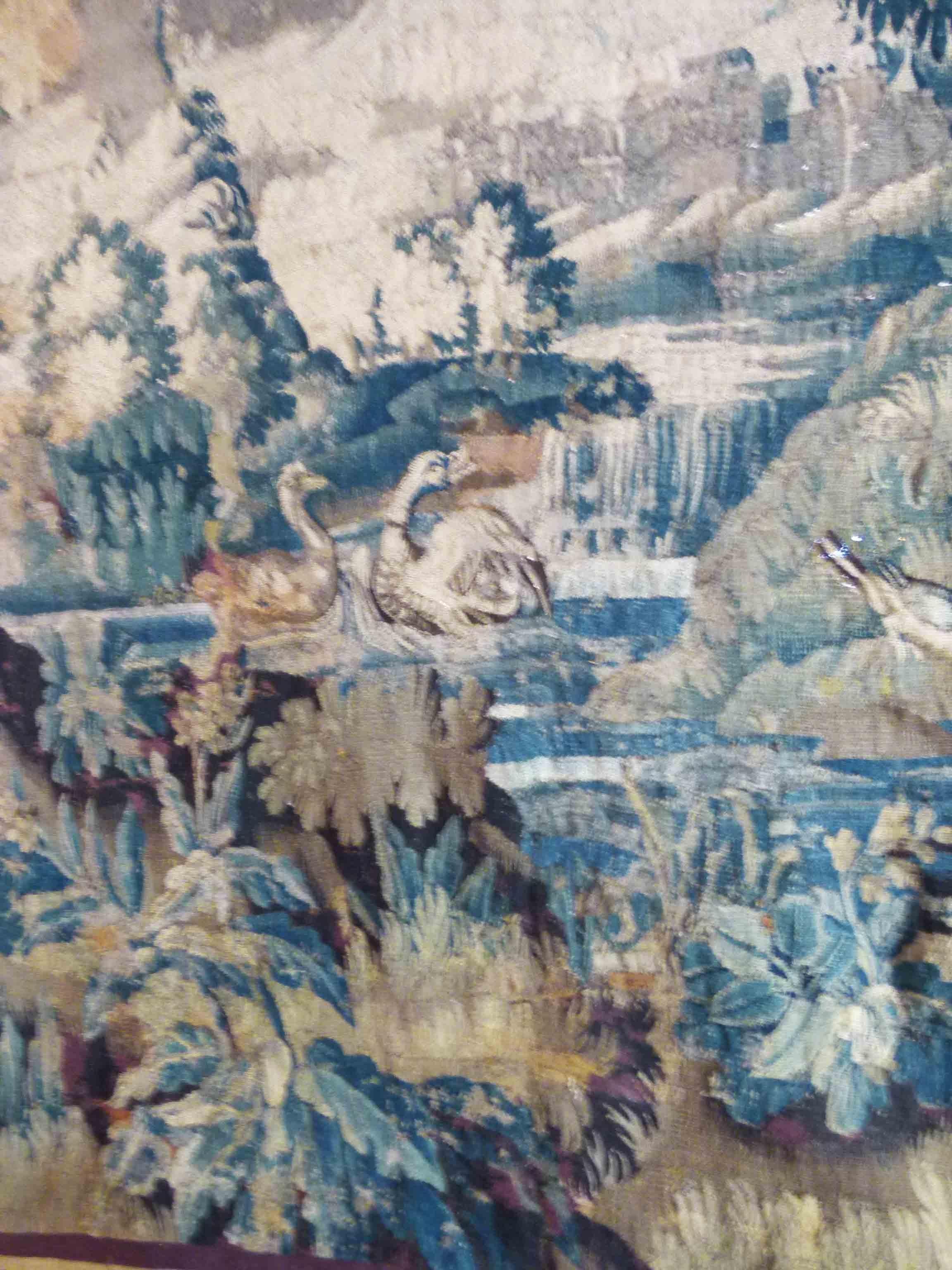 Cotton Huge 18th Century Aubusson Tapestry