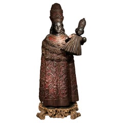 Grande Vierge noire avec l'enfant, Rousillon, France, 18e siècle ou l'Espagne