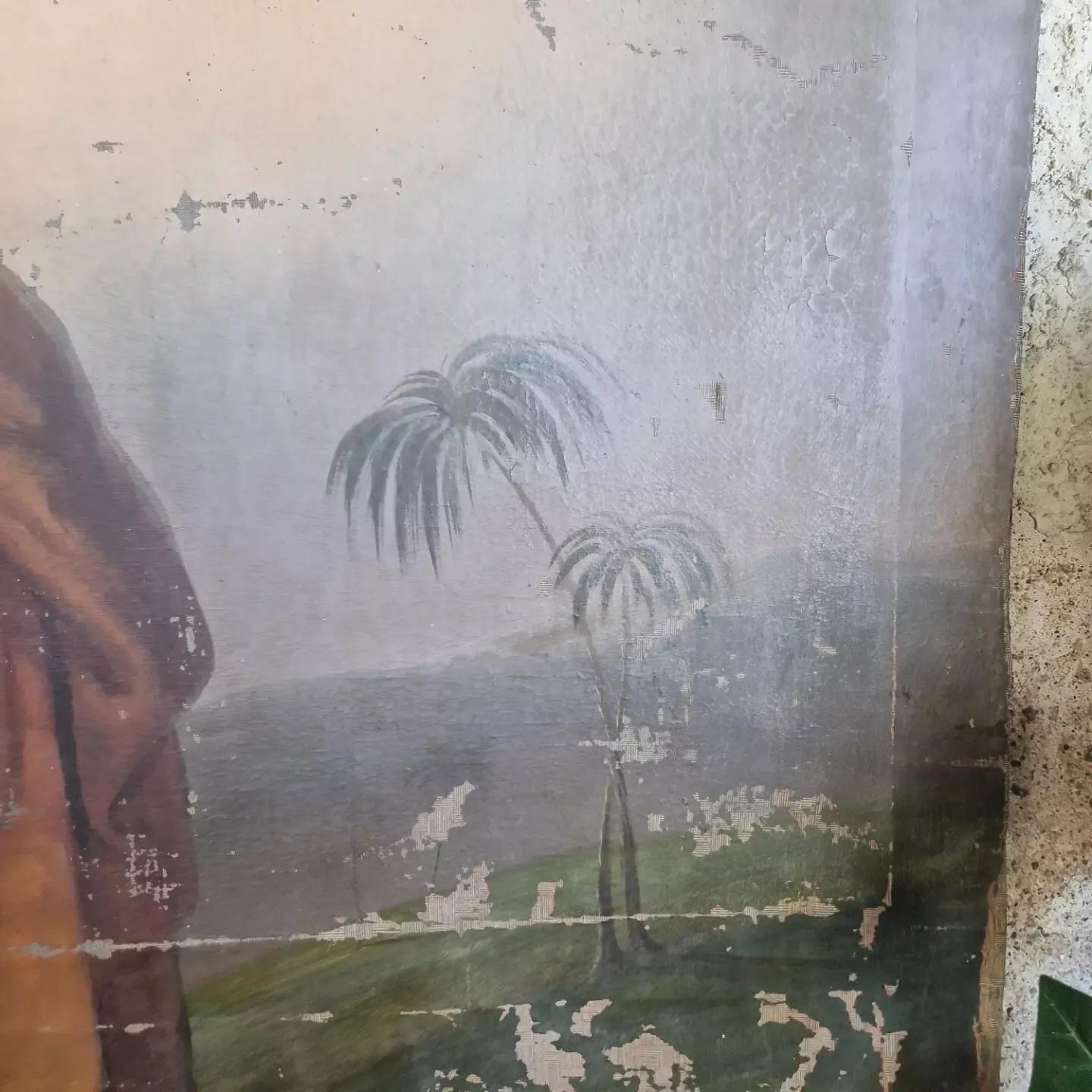 Toile Grande peinture à l'huile du 18ème siècle Saint Matthias l'Apostle en vente