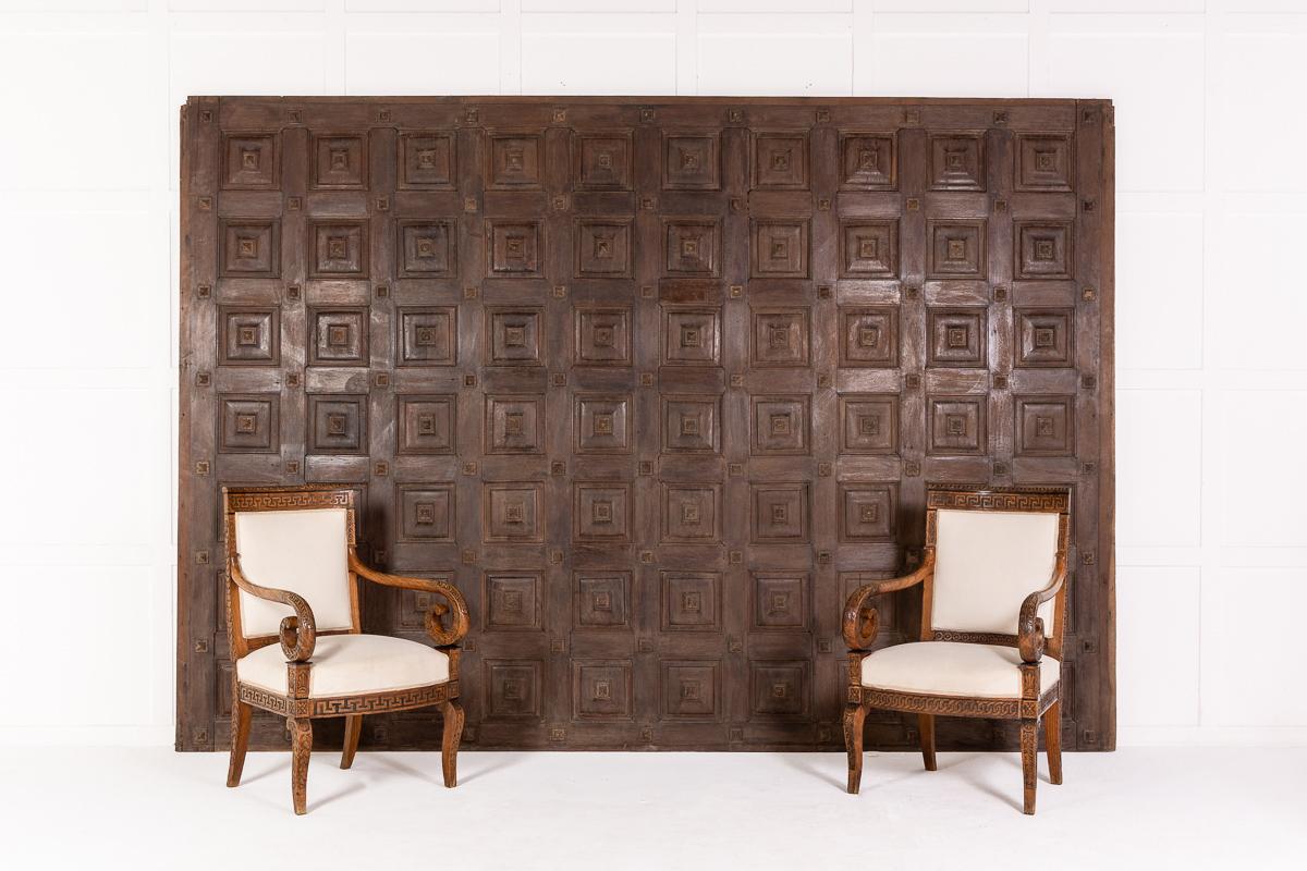 Enorme pannello di Wood spagnolo del XVIII secolo 1