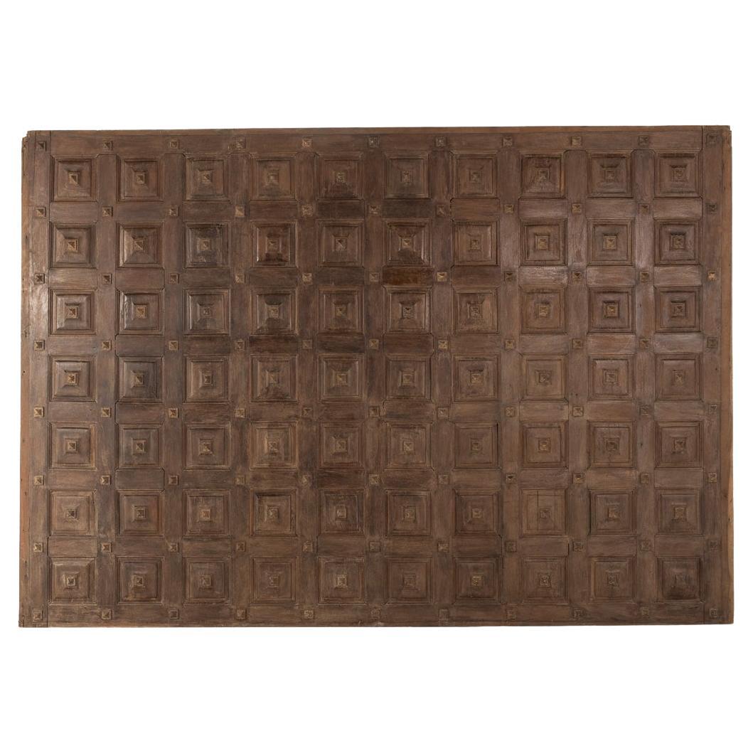 Enorme pannello di Wood spagnolo del XVIII secolo
