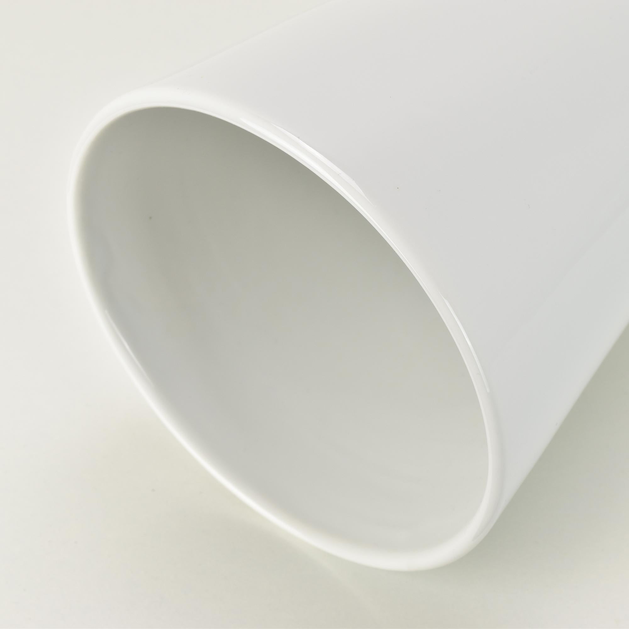 Mid-Century Modern Huge 1950s Rosenthal White Porcelain Diabolo Floor Vase or Umbrella Stand