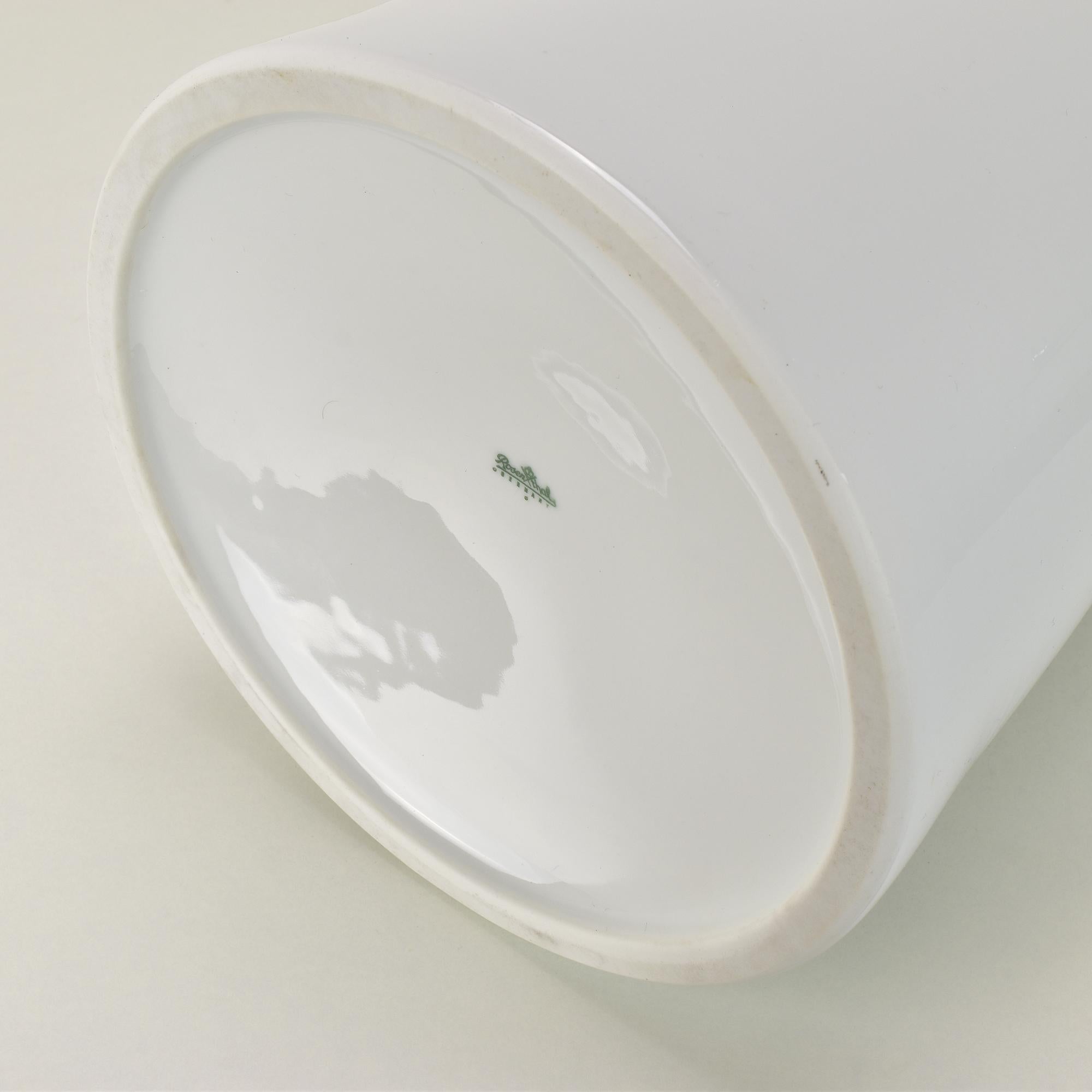 German Huge 1950s Rosenthal White Porcelain Diabolo Floor Vase or Umbrella Stand