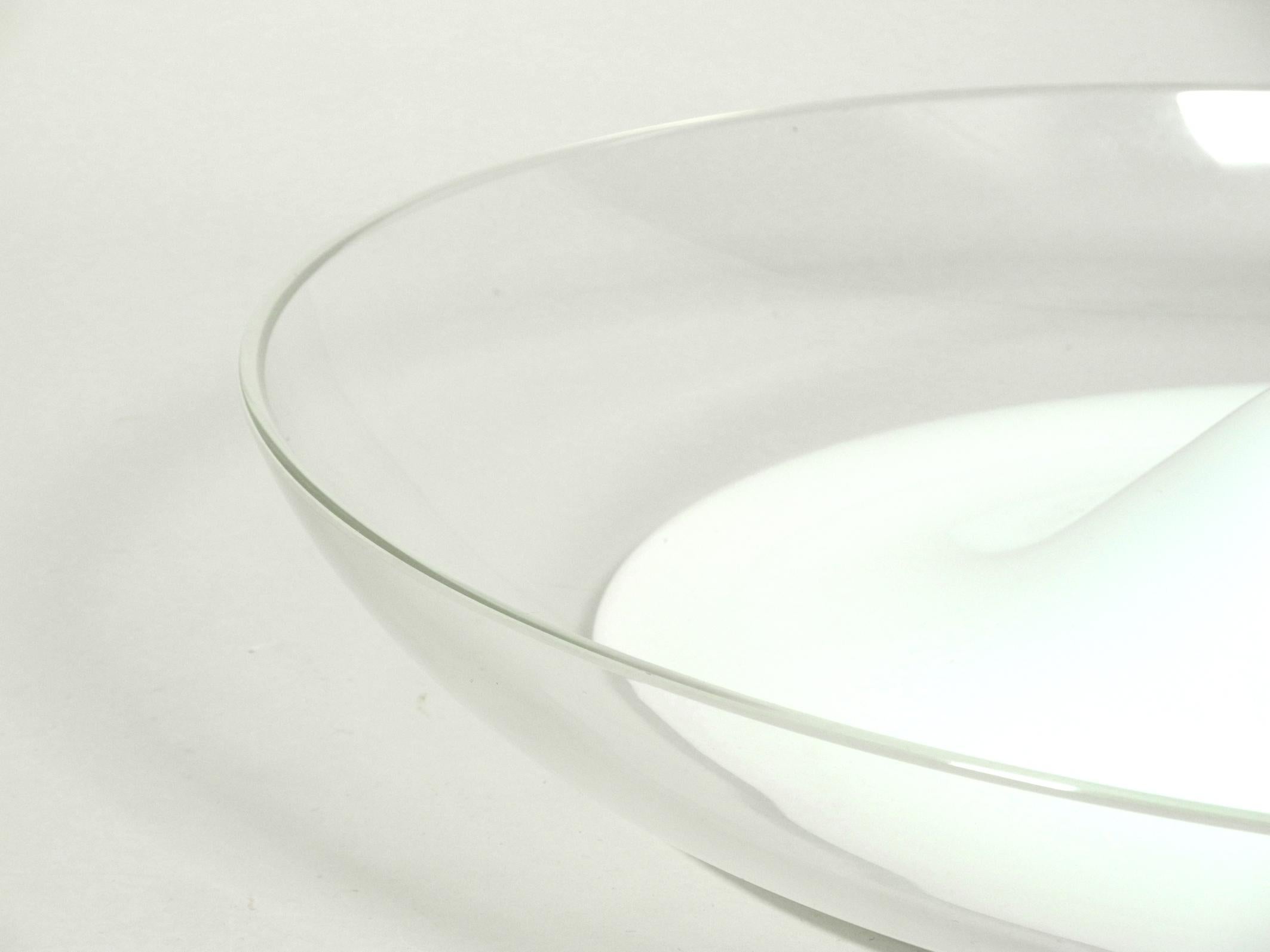 Huge 1960s Italian Two-Piece Murano Glass Mushroom Table Lamp by Vistosi For Sale 5
