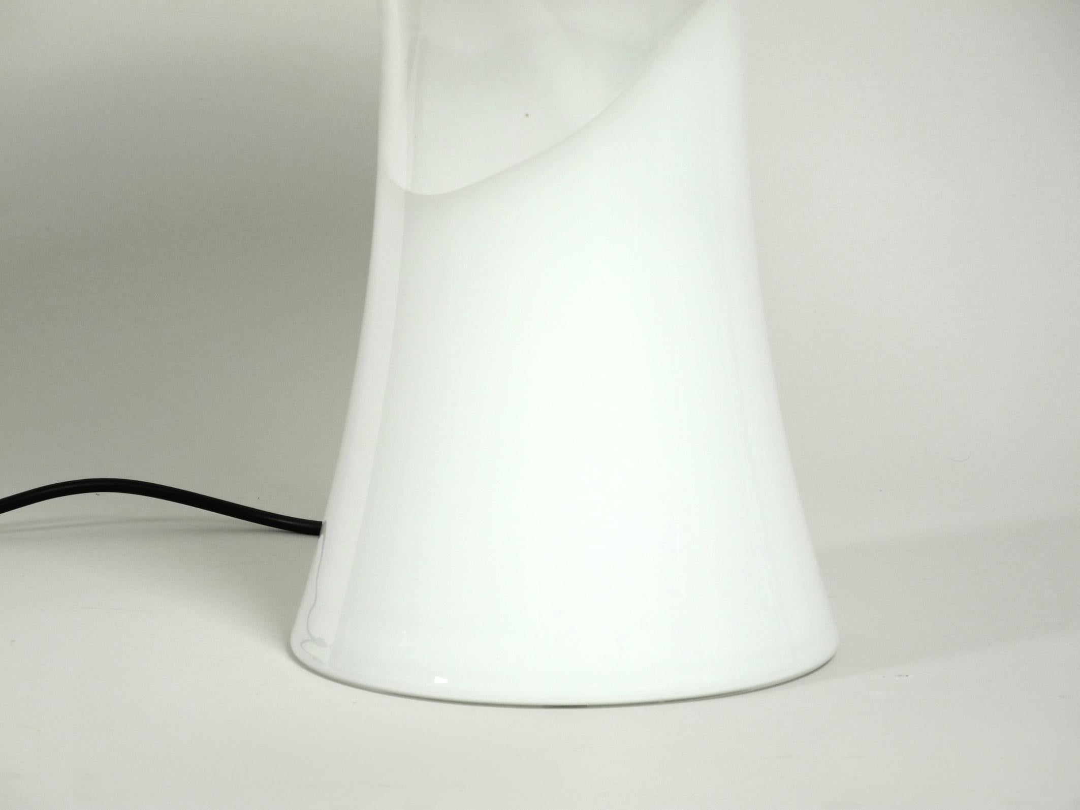 Riesige zweiteilige italienische Pilz-Tischlampe aus Muranoglas von Vistosi aus den 1960er Jahren im Angebot 7