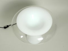 Huge 1960s Italian Two-Piece Murano Glass Mushroom Table Lamp by Vistosi