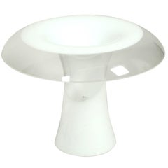 Huge 1960s Italian Two-Piece Murano Glass Mushroom Table Lamp by Vistosi
