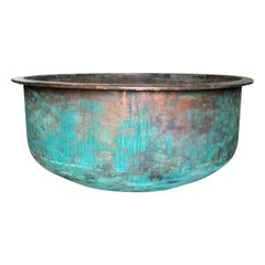 Huge 19th Century French Copper Cheese Vat