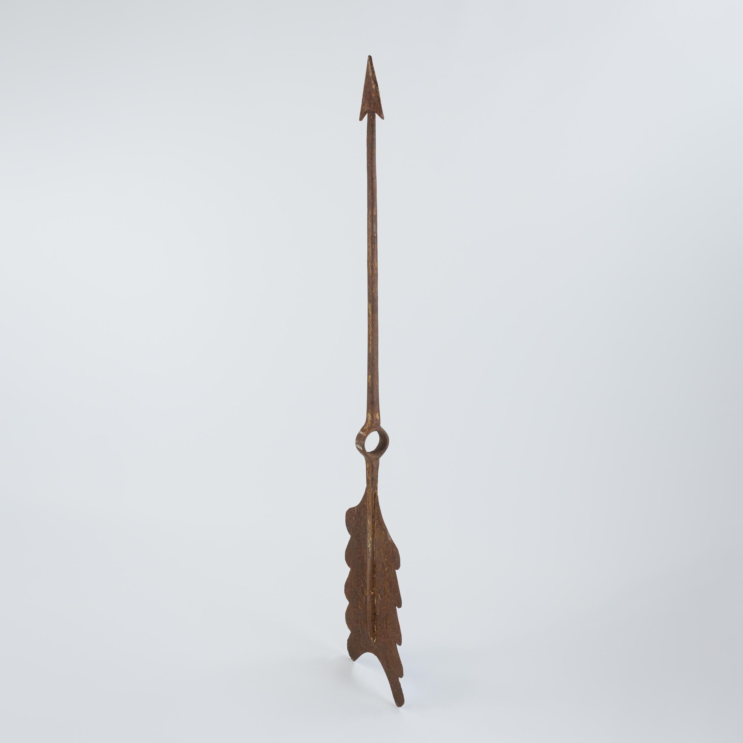 Francese Enorme banderuola Directional del XIX secolo in ferro Arrow in vendita