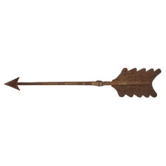 Huge 19th Century Iron Directional Weathervane Arrow