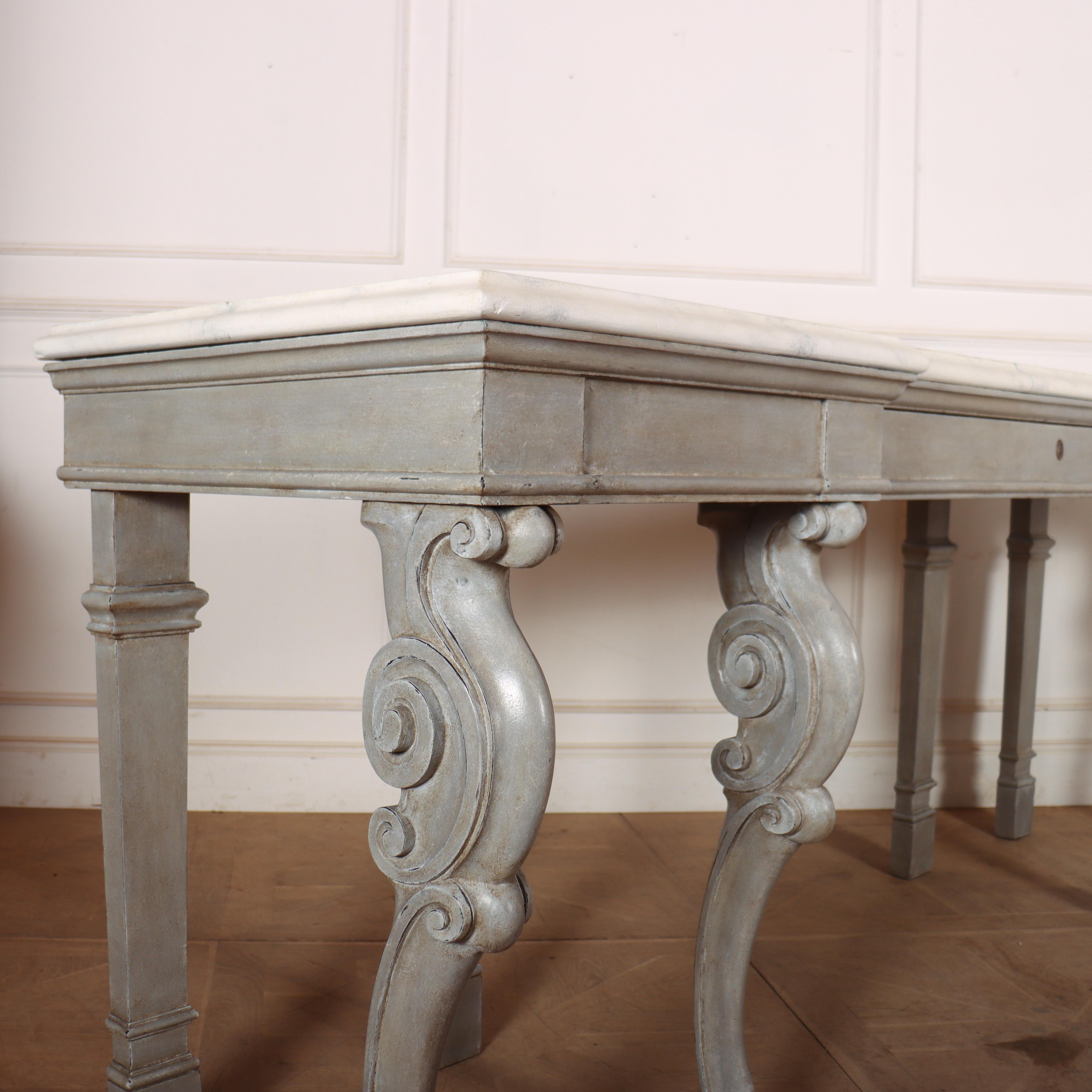 Huge 19th Century Painted Console Table 4