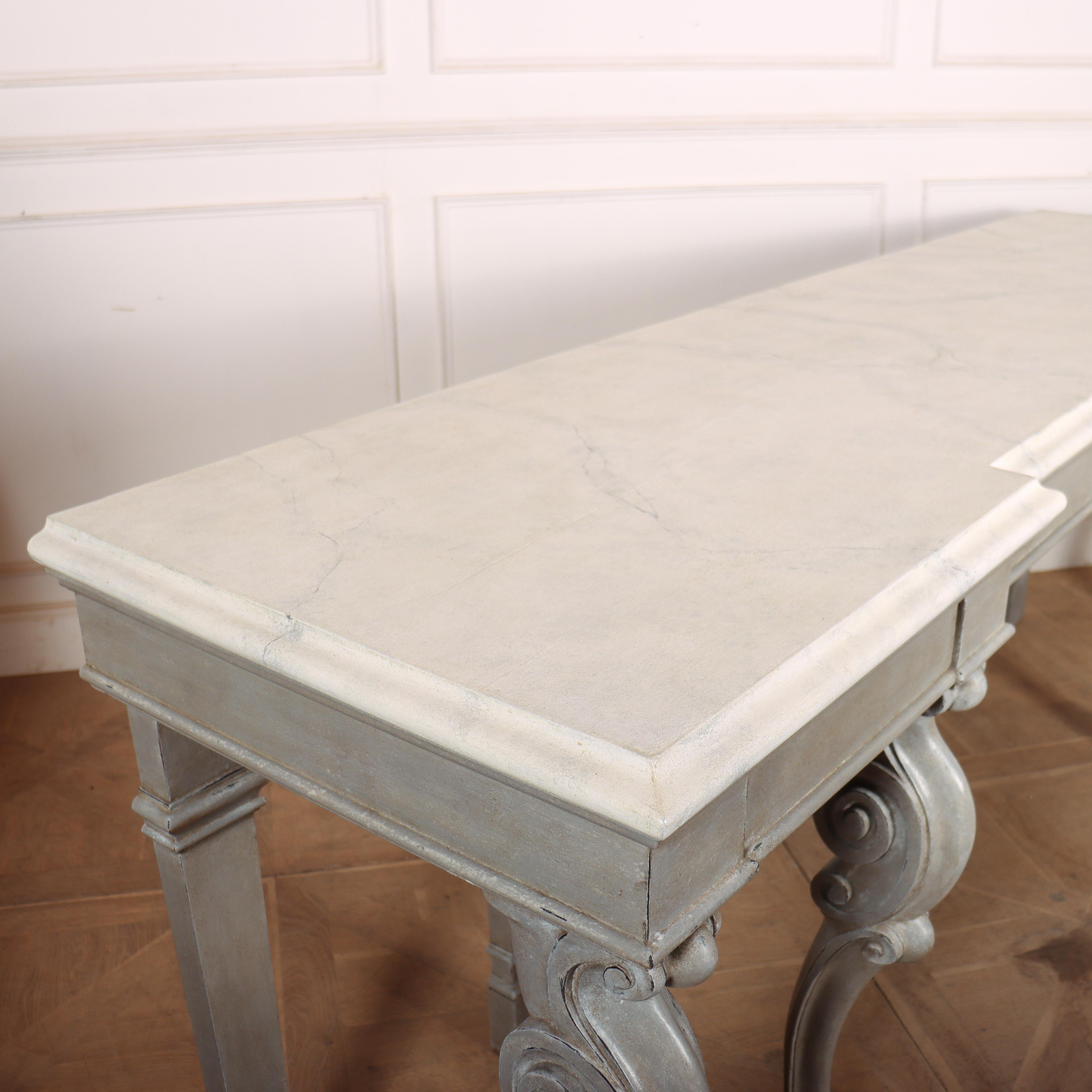 Huge 19th Century Painted Console Table 6