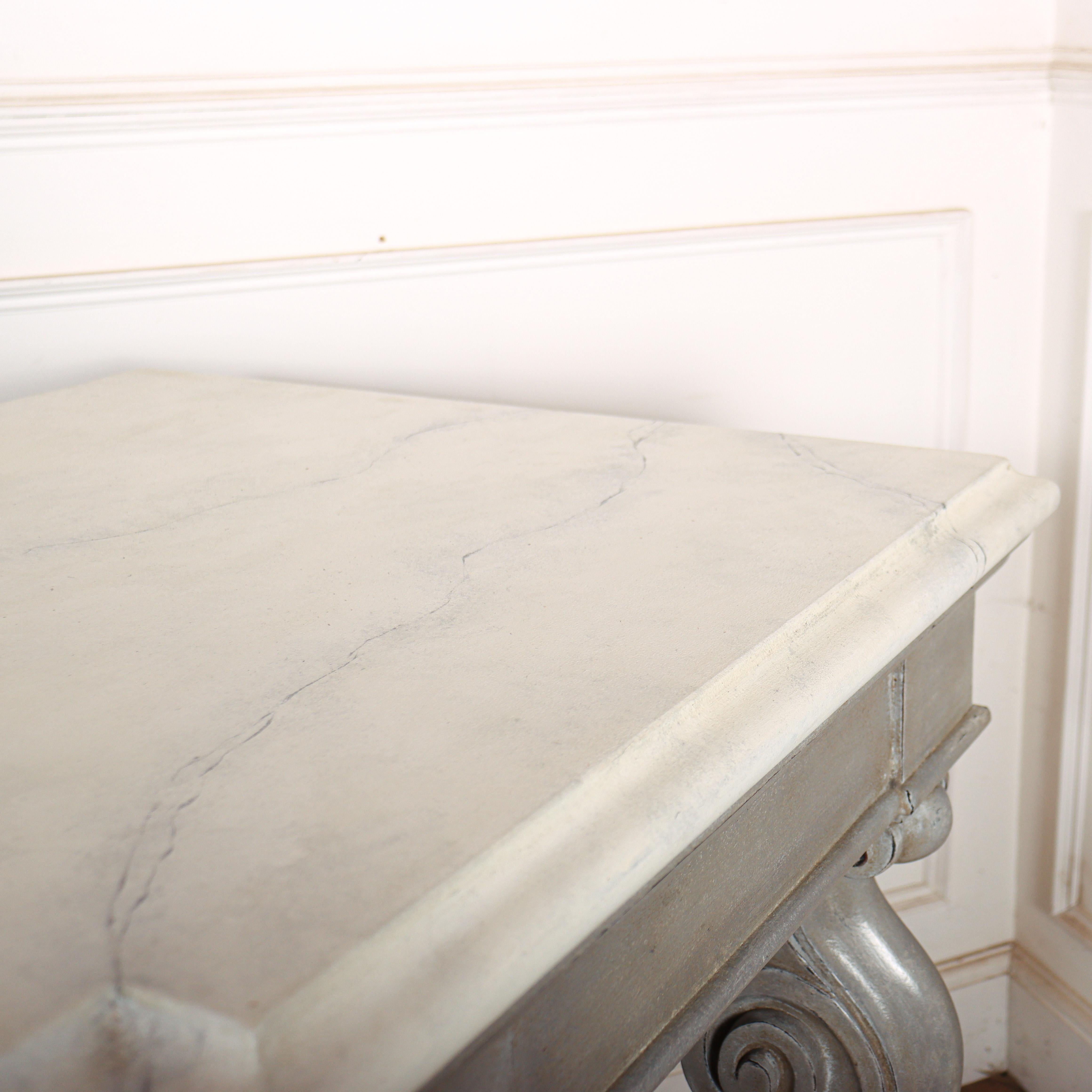 Huge 19th Century Painted Console Table 10