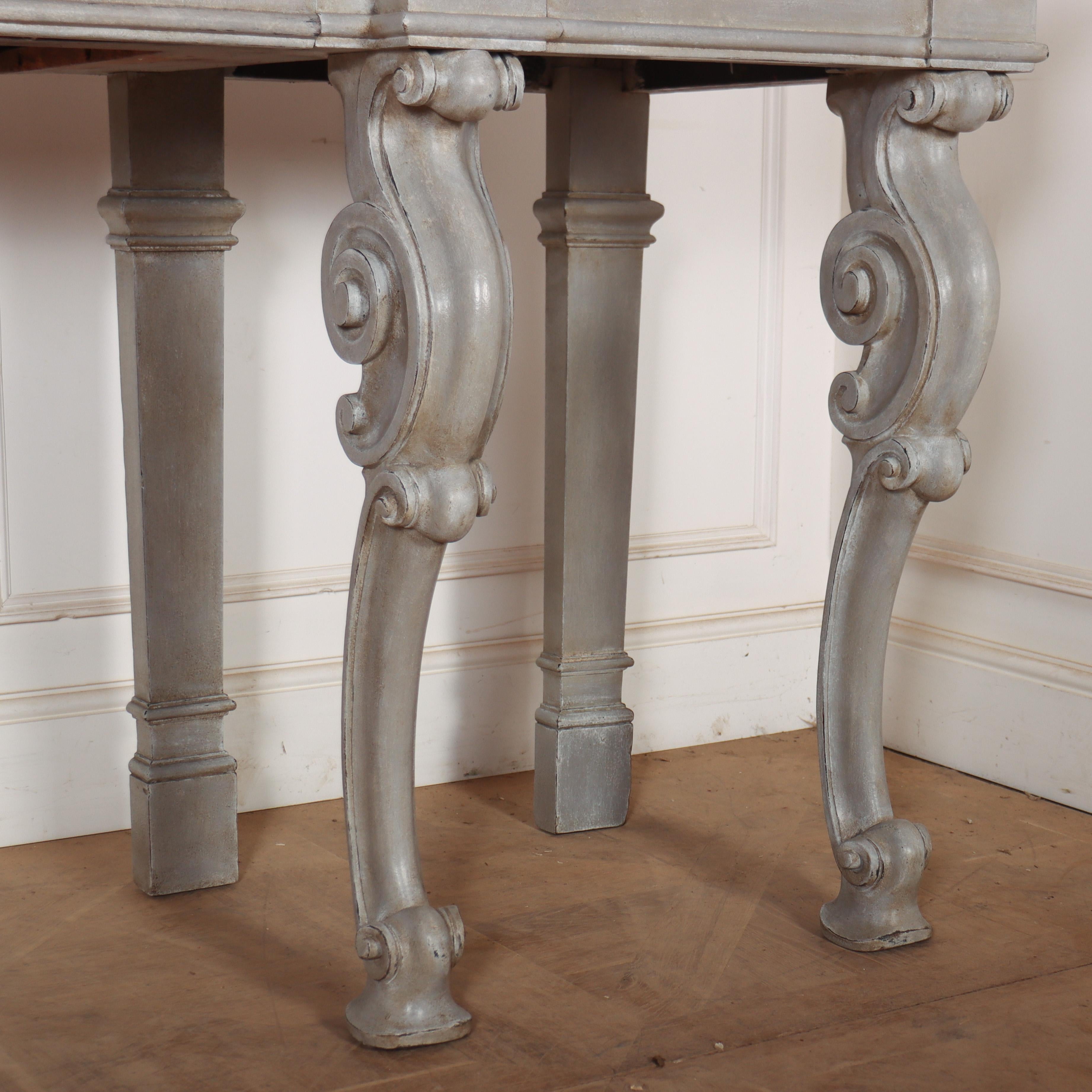 Huge 19th Century Painted Console Table In Good Condition In Leamington Spa, Warwickshire